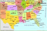 Map Of Southeast Us With Cities - Washington Map State