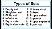 Types of sets - YouTube