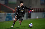 Arnau Puigmal scores first professional goal after leaving United