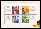 Blockausgabe: 50 Jahre Bundesrepublik Deutschland - Briefmarke BRD