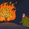 Free Moses and the Burning Bush Bible Activities on Sunday School Zone