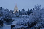 Idaho Falls Temple | First snow fall of the year at the firs… | Flickr