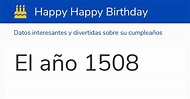 El año 1508: Calendario, historia y cumpleaños