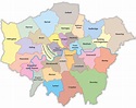 London Stadtteile - Die 33 Bezirke Londons (Borough) mit Karte und Tabelle