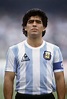 Diego Maradona for Argentina in the 1986 World Cup final - Photographic ...