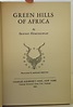 The Green Hills of Africa | Ernest Hemingway | 1st Edition