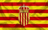 Scarica sfondi Stemma della Catalogna, Europa, bandiera della Catalogna ...