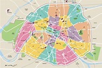 Paris city map - Stadtplan von Paris (Île-de-France - Frankreich)
