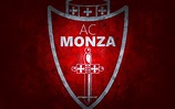 Скачать обои Monza FC, Italian football team, red background, Monza FC ...