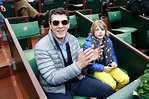 Roman, le fils de Marc Lavoine s'amuse à Roland-Garros