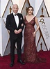 Patrick Stewart and his wife at the red carpet of the Oscars 2018 ...