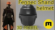 Fennec Shand Helmet from Star Wars(3D model ready for 3D printing ...