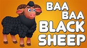 Baa Baa Black Sheep Song With Lyrics | Nursery Rhymes For Kids, Toddler ...