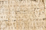 Premium Photo | Ancient roman script