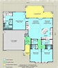 Ranch Style House Plan - 4 Beds 3.5 Baths 2019 Sq/Ft Plan #489-12 ...