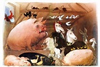 illustration de ralph steadman la ferme des animaux (2)