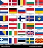 Flags of europe set Royalty Free Vector Image - VectorStock
