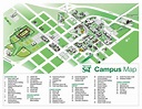 Missouri S&T Campus Map - World Map Shower Curtain