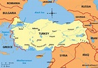 Turquía continente mapa - Mapa de Turquía continente (Asia Occidental Asia)