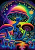 'Psychedelic Mushrooms' Poster, picture, metal print, paint by Freddie ...