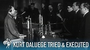 Nazi Chief Kurt Daluege Tried & Executed by Hanging (1946) | British ...