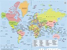 World Map with Countries Names and Continents | World Map With Countries