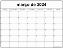março de 2022 calendario grátis em português | Calendario março