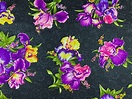 Iris Fabric Irresistible Iris Flower Fabric By the Yard | Etsy