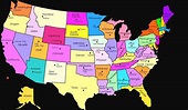 Usa States And Capitals Map | Printable Map Of The United States With ...