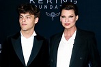 Linda Evangelista and Son Augustin Wear Matching Suits at 2nd Annual ...
