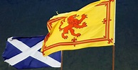 The Flags of Scotland - Saltire and Lion Rampant