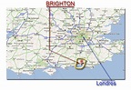 Localizacion de Brighton con Viaje por Londres - Guia de Londres