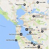 Mapa del aeropuerto de San Francisco: terminales del aeropuerto y ...