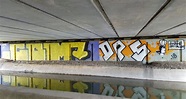 Under bridge graffiti