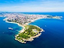 Premium Photo | Santander city aerial panoramic view. santander is the ...