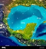 Mapa del golfo de México Fotografía de stock - Alamy