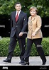 German chancellor Angela Merkel (R) und ihr Ehemann Joachim Sauer ...