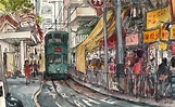 Street scenes of Hong Kong. Life sketch on Behance