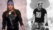 5 fotos de Axl Rose antes y después de Guns N Roses - Sonica