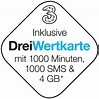 DREI Drei - Wertkarte Wertkarte für Sprach-& Internettarife - RED ZAC