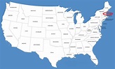 Mapa de Nuevo Hampshire / Nuevo Hampshire en el mapa de Estados Unidos