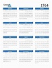 1764 Calendar (PDF, Word, Excel)
