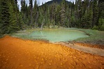 The `Paint Pots` Natural Basins in the Kootenay National Park, British ...