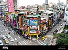 Aerial view of Zhongshan North Road, Zhongzheng, Taipei, Taiwan Stock ...