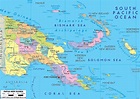 Detailed Political Map of Papua New Guinea - Ezilon Maps