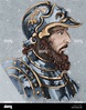 Theodoric I. Visigothic king (418-451). Walia successor. Colored ...