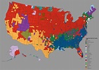 Этническая карта населения США | Золотая Орда — интернет-журнал
