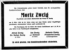 Moriz Zweig (1845 - 1926) - Genealogy