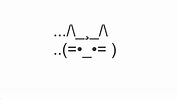 Cat Watching Face - Copy and Paste Text Art - YouTube