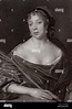 Elizabeth Pepys - Wife of Samuel Pepys - 1825 print of a seventeenth ...